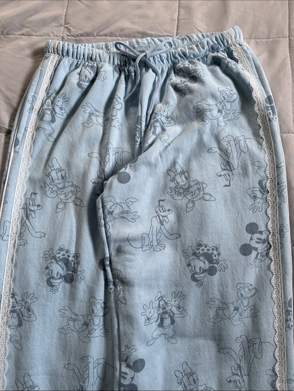 Disney Light Blue Character Lounge Pajama Bottoms